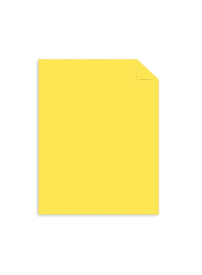 Astrobrights Punchy Pastel Cardstock 8.5" X 11" 65 Lb. Lively Lemon 100 Sheets (91785) - Image 3