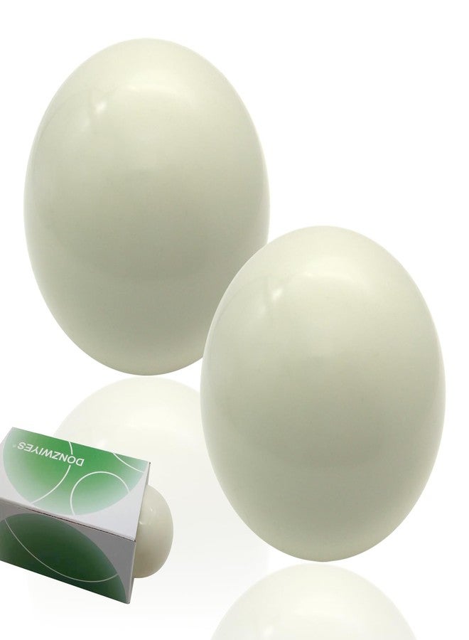 DONZWIYES 2 Pcs 57mm Tournament Quality Bocce Pallino Ball Replacement for Bocce Ball Game and Boule Game White - Image 1