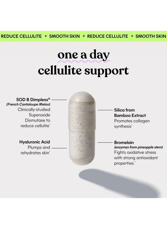 Lemme Lemme Smooth Anti Cellulite Capsules for Women, Smooth Legs & Thighs, Reduce Cellulite & Crepey Skin w/Clinically Studied SOD & Silica (1 Month Supply 30 ct)  - Image 3