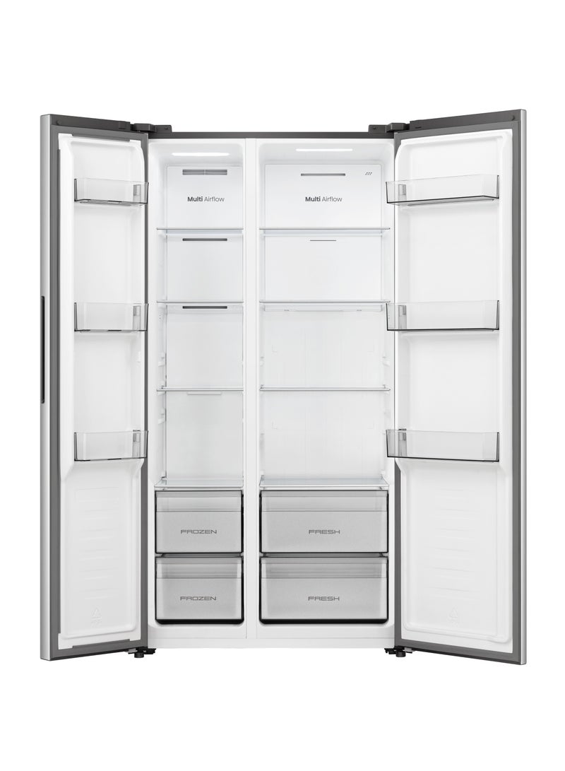 Ugine Refrigerator, Side By Side, 531 L, 18.69 Cu.Ft, Inverter, Dark Inox - UGRSBSH531INV - Image 3