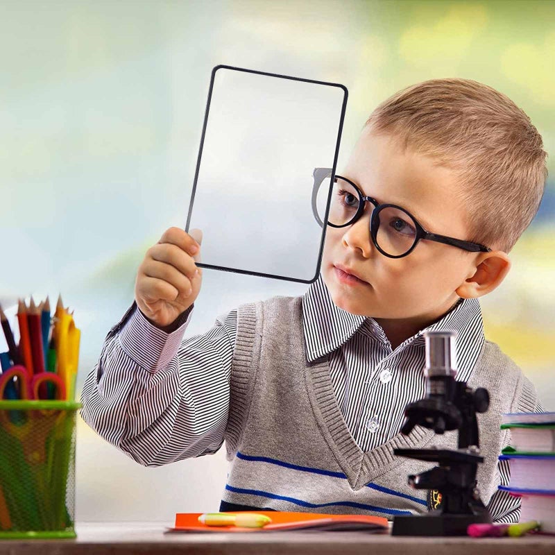 4 قطع عدسة مكبرة 3X، عدسة فرينيل بحجم البطاقة من PVC للمسنين، مساعدة القراءة لضعاف البصر - Image 5