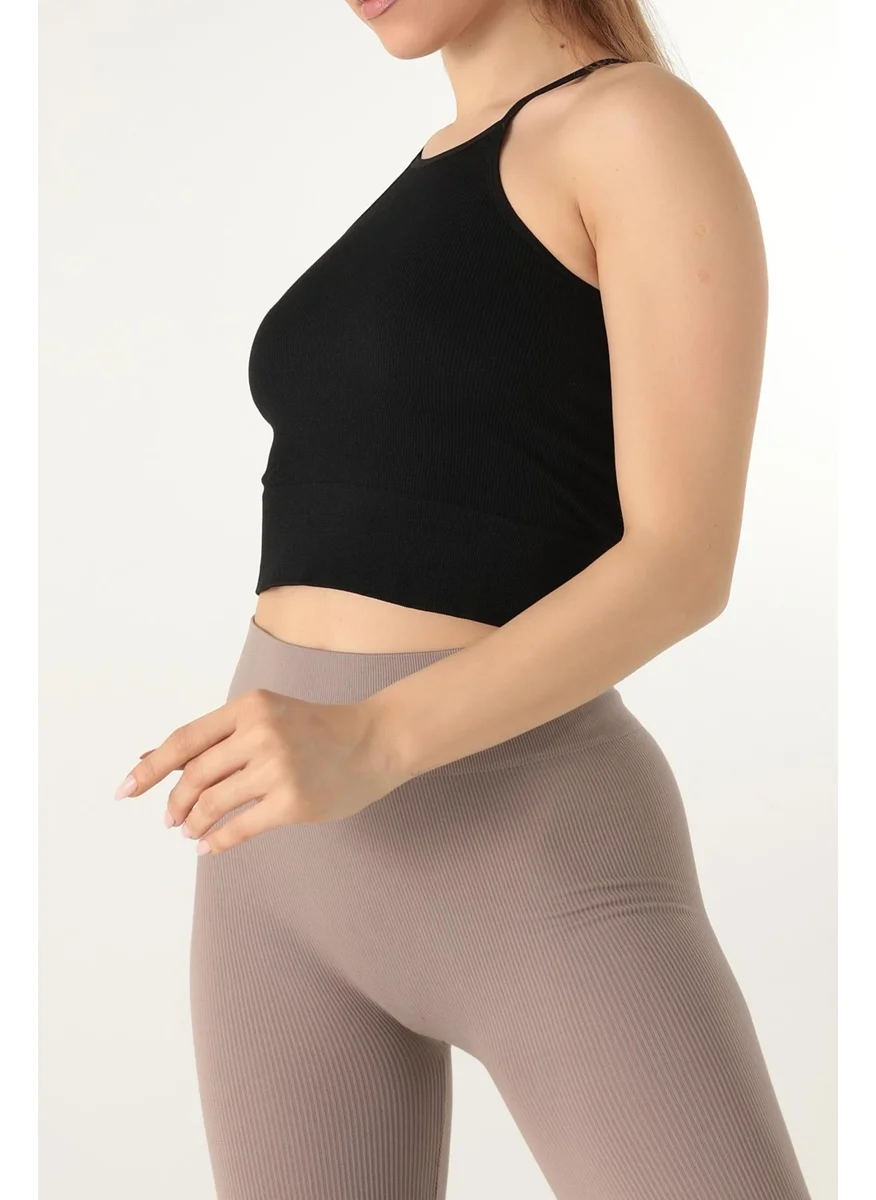 DoReMi Seamless Knitted Halter Neck Bustier