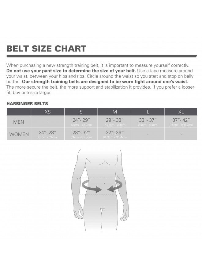 Harbinger 360906 4-Inch Nylon Weightlifting Belt, Large , Black - Image 5