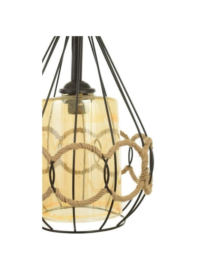 Metal and rope ring ball design chandelier - Code R1001 - Image 3
