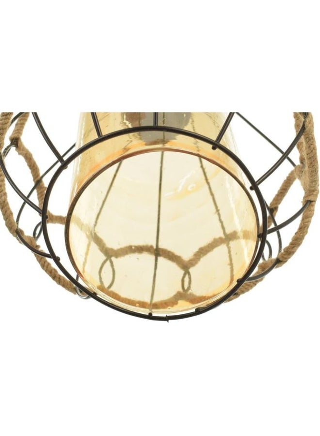 Metal and rope ring ball design chandelier - Code R1001 - Image 4