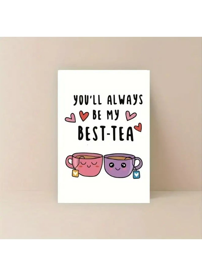 Kandid Birthday Greeting Card with Envelope, Design Print (Best-Tea Card) - Image 4