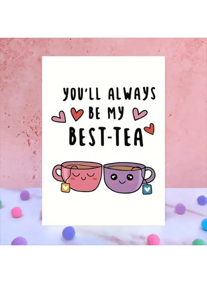 Kandid Birthday Greeting Card with Envelope, Design Print (Best-Tea Card) - Image 5