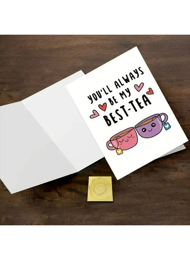 Kandid Birthday Greeting Card with Envelope, Design Print (Best-Tea Card) - Image 2
