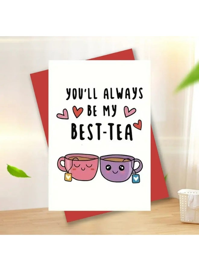 Kandid Birthday Greeting Card with Envelope, Design Print (Best-Tea Card) - Image 1