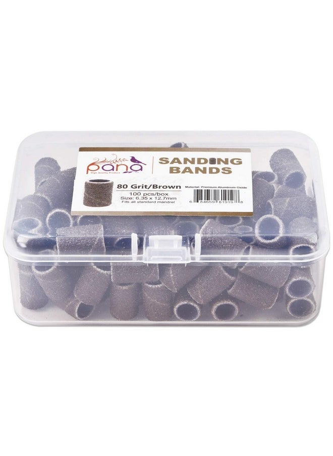 100 Pieces Nail Sanding Bands Professional Nail Manicure Great Fit For Nail Drill Bits For Acrylic Nails (80 Grit Brown) - pzsku/Z4E7FDDF7C1879CC28BB6Z/45/_/1719250525/c29e9ac5-2490-4771-95ed-7a75d77e80f5