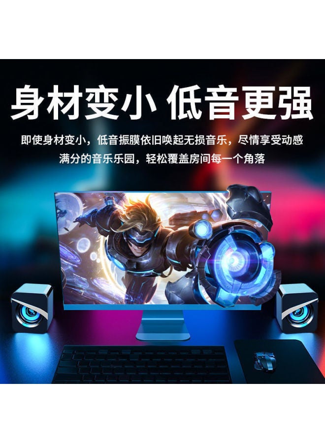 نيوترل مكبرات صوت كمبيوتر صغيرة مع مضخم صوت سلكي - جودة صوت عالية لتوصيل الكمبيوتر - Image 3