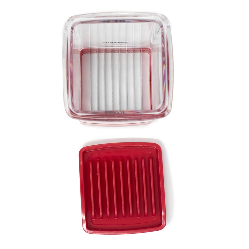 Norpro Speed Slicer with Push Plate, Red, 3"L x 3"W x 4.25"H - Image 2