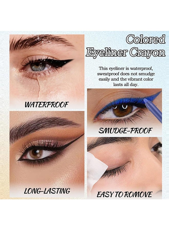 YOUNG VISION Gel Eyepencil，Waterline Gel Eyeliner Pencil, Green Matte Waterproof Long Lasting Cream Eye Liner Pencil ，Hypoallergenic Highly Pigmented Precision Smudge-Proof Smooth Eyeliner Makeup Pen for Women-05 - Image 5