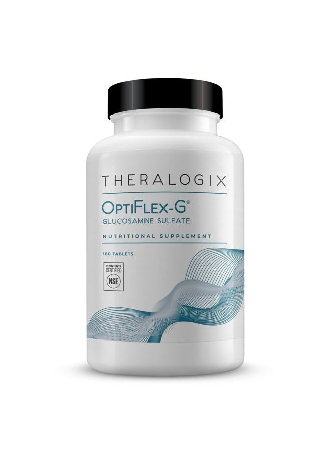 Theralogix OptiFlex-G Glucosamine Sulfate - 90-Day Supply - Joint Support Supplement - Supports Joint Health for Men & Women - Glucosamine Joint Supplement - NSF Certified - 180 Tablets  - Image 1