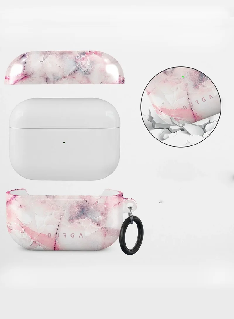 BURGA Protective Elegant Case Cover For AirPods Pro 2nd Generation AirPods Pro 2 Cover Charging LED Visible Pink