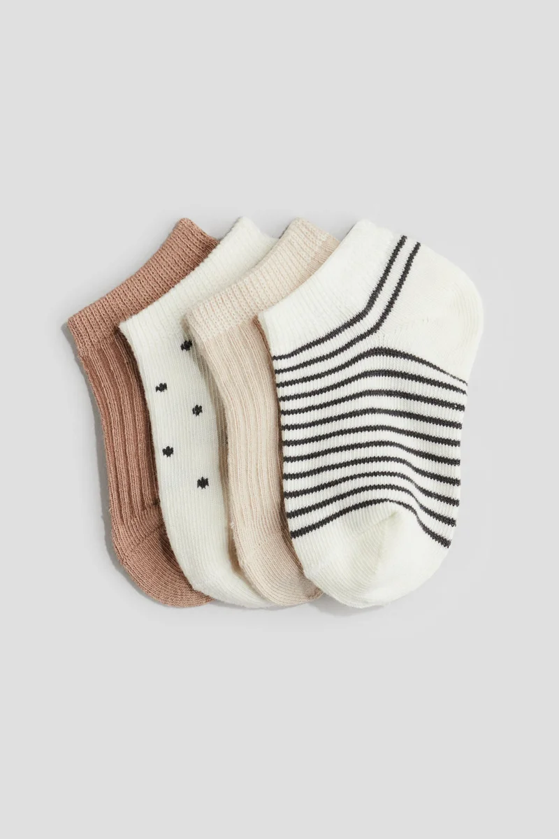 H&M 4-pack shaftless socks