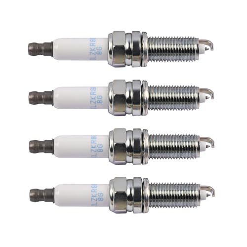 Getfarway شمعات احتراق Getfarway 4 قطع متوافقة مع هيونداي سانتا في سوناتا فيلوستر جينيسيس G70 2016-2023، متوافقة مع كيا أوبتيما سبورتاج ستينجر 2016-2022 استبدال 18857-09085 1885709085 - Image 2