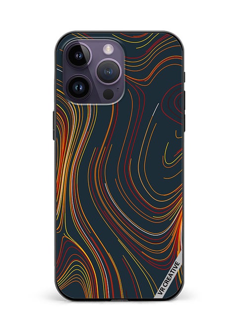 Protective Case Cover For Apple iPhone 16 Pro Layers Design Multicolour