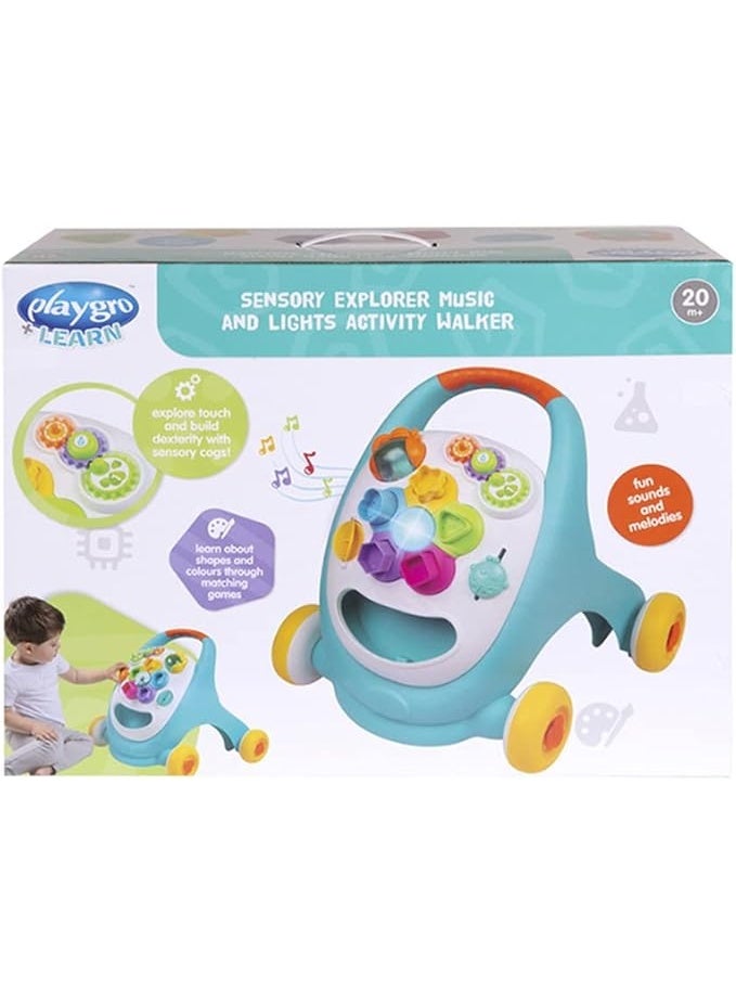 playgro عربة المشي الاستكشافية الحسية من بلايجروا مع الموسيقى والأضواء PG6388395 - Image 1