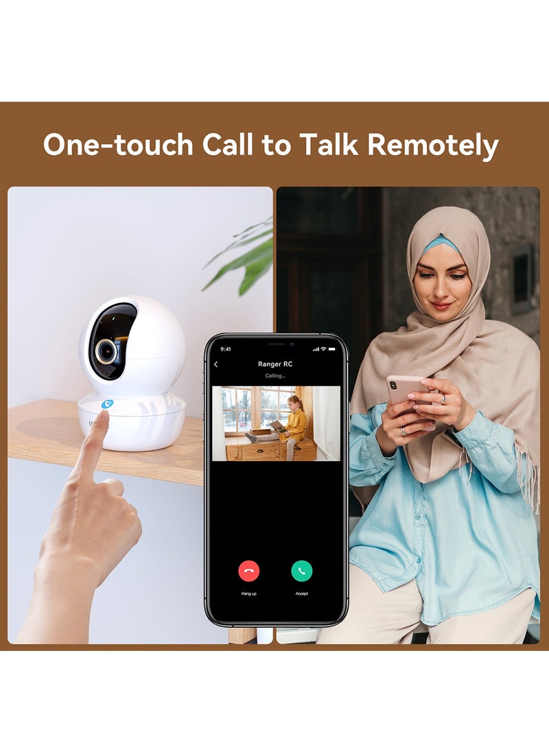 ايمو كاميرا أمان WiFi داخلية 3K (5 ميجابكسل) كاميرا 360 درجة هاتف ذكي متصل بلمسة واحدة، اكتشاف الأشخاص  - Image 4