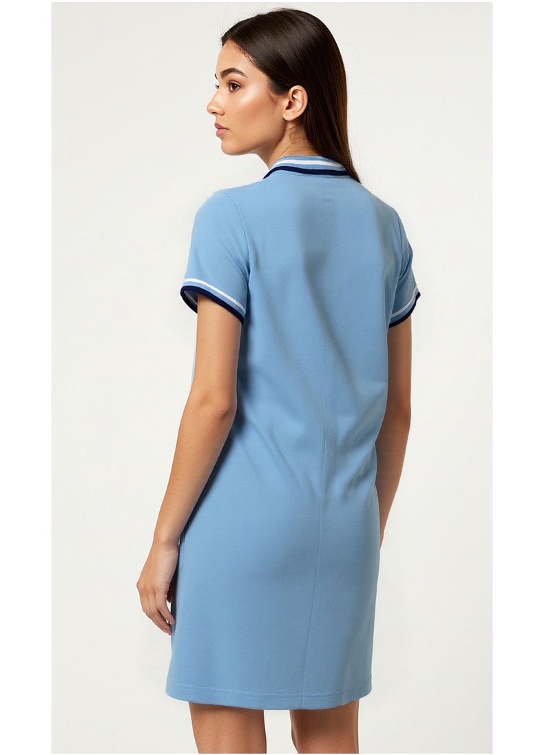 NAUTICA Short sleeve Premium Cotton Knee length Dress  - Image 3
