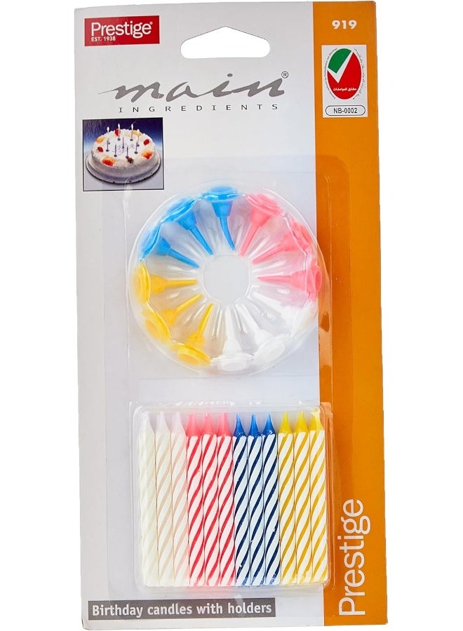 Prestige 24-Piece Birthday Candles Multicolour - Image 1