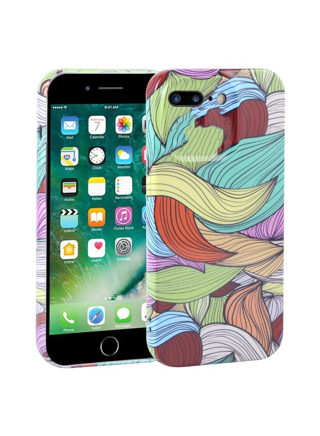 Case Cover For iPhone 8 Plus / 7 Plus Dustproof Net Full Coverage PC Phone Case Contrasting Leaves