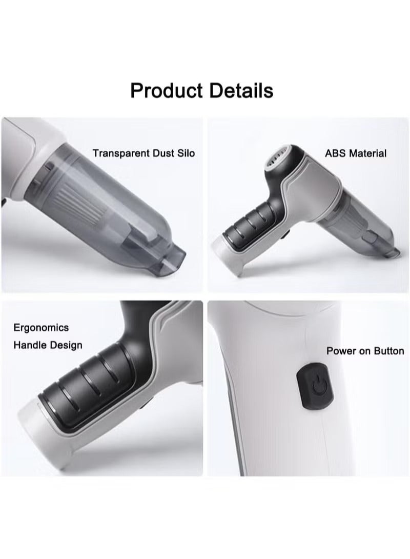 3 in 1 Cordless Handheld Vacuum Cleaner (Suction & Blower), Rechargeable, for Car, Home, Office and Computer - Image 2