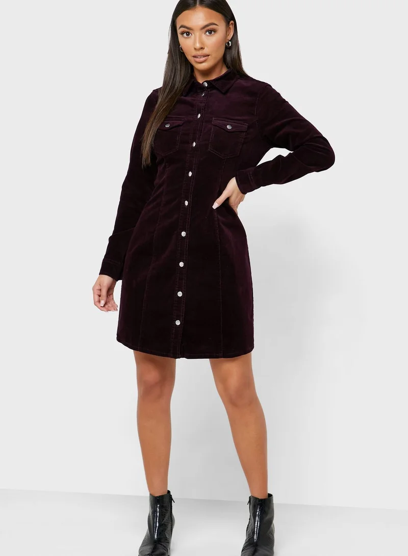 DOROTHY PERKINS Pocket Detail Denim Shirt Dress