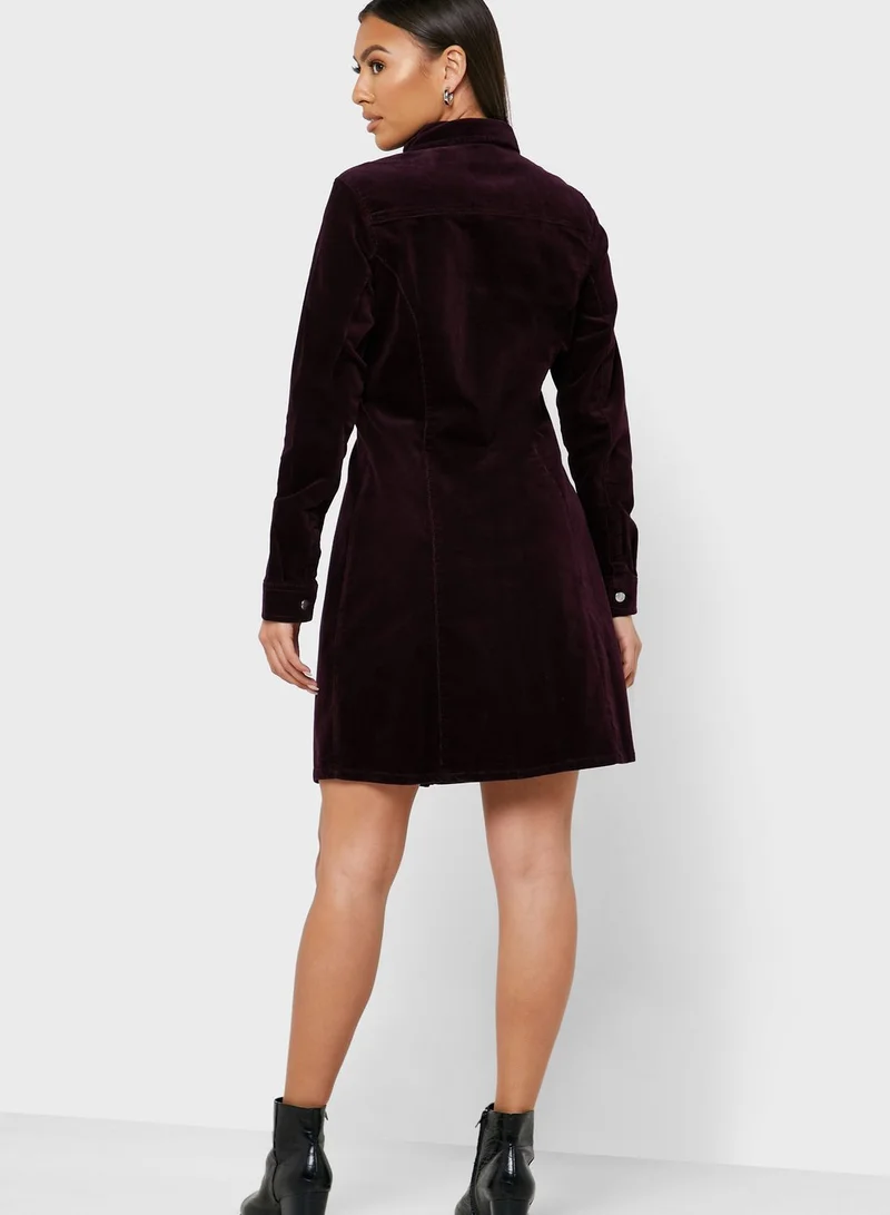 DOROTHY PERKINS Pocket Detail Denim Shirt Dress