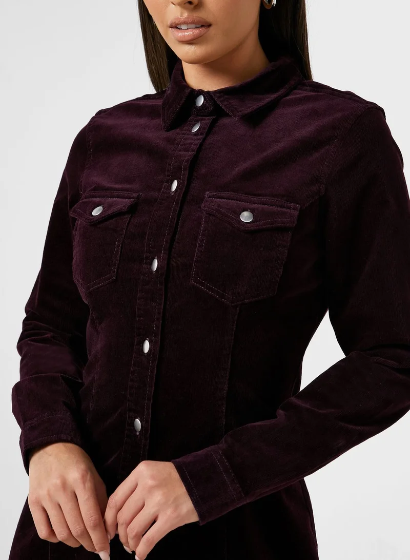 DOROTHY PERKINS Pocket Detail Denim Shirt Dress
