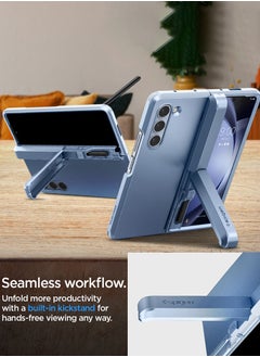 Spigen Tough Armor Pro P for Samsung Galaxy Z Fold 5 Case Cover with S Pen Holder (S-Pen Not Included) - Sierra Blue  - Image 2