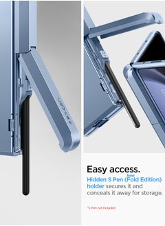 Spigen Tough Armor Pro P for Samsung Galaxy Z Fold 5 Case Cover with S Pen Holder (S-Pen Not Included) - Sierra Blue  - Image 3
