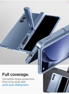 Spigen Tough Armor Pro P for Samsung Galaxy Z Fold 5 Case Cover with S Pen Holder (S-Pen Not Included) - Sierra Blue  - Image 5