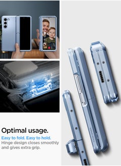 Spigen Tough Armor Pro P for Samsung Galaxy Z Fold 5 Case Cover with S Pen Holder (S-Pen Not Included) - Sierra Blue  - Image 4