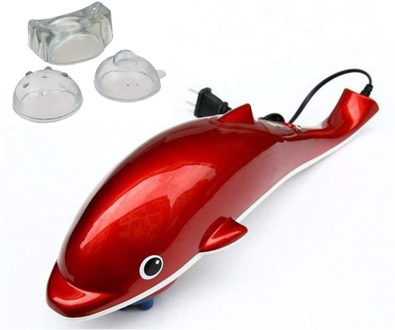 Palshiv Big Dolphin Plastic Infrared Hammer Corded Electric Full Body Massager for Pain Relief and Muscle Relax (Colour May Vary) - Image 1
