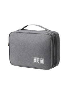 Beauenty Three-layer large capacity portable organizer bag, data cable, charger, battery, sports camera organizer bag, waterproof organizer bag.  - Image 1