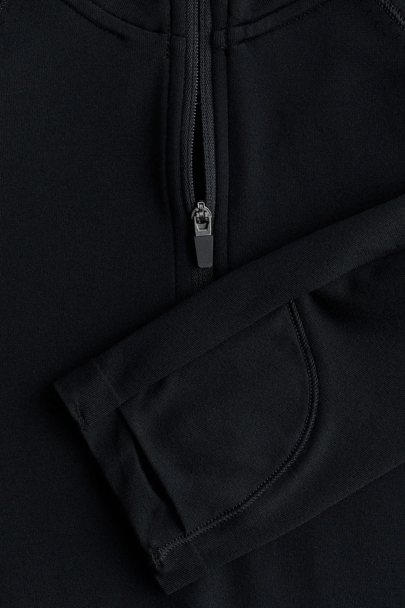 H&M Seamless Zip-top sports top with DryMove™