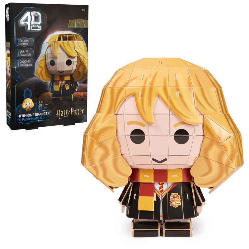 4D Build Harry Potter Hermione Granger 3D Model Kit Harry Potter Collectibles Desk Decor Adult Puzzle Building Toys 82 Pieces 3D Puzzles Gift Ideas for Ages 12 Up - Image 2