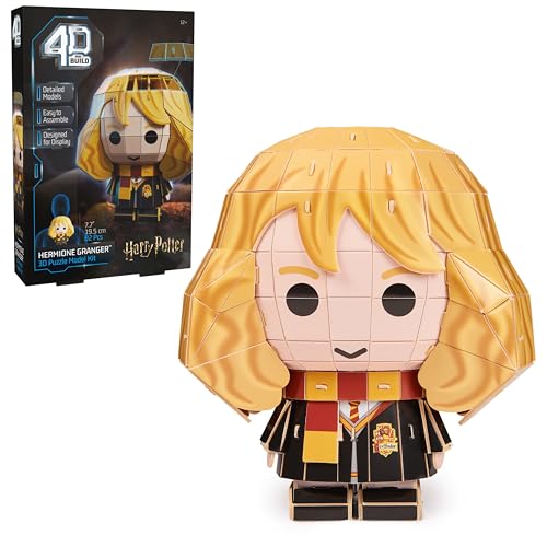 4D Build Harry Potter Hermione Granger 3D Model Kit Harry Potter Collectibles Desk Decor Adult Puzzle Building Toys 82 Pieces 3D Puzzles Gift Ideas for Ages 12 Up - Image 1