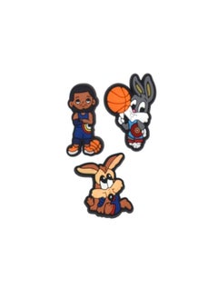 3 Pieces PVC Basketball Crotoons Design Brooch
