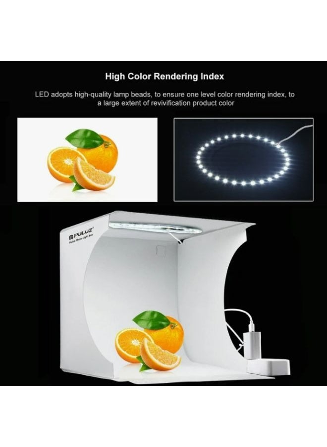 Generic - Portable Photography Shooting Box,Photo Lighting Studio with 3 Modes Dual Color Temperature Ring Light and 6 Color Backdrops - Image 1