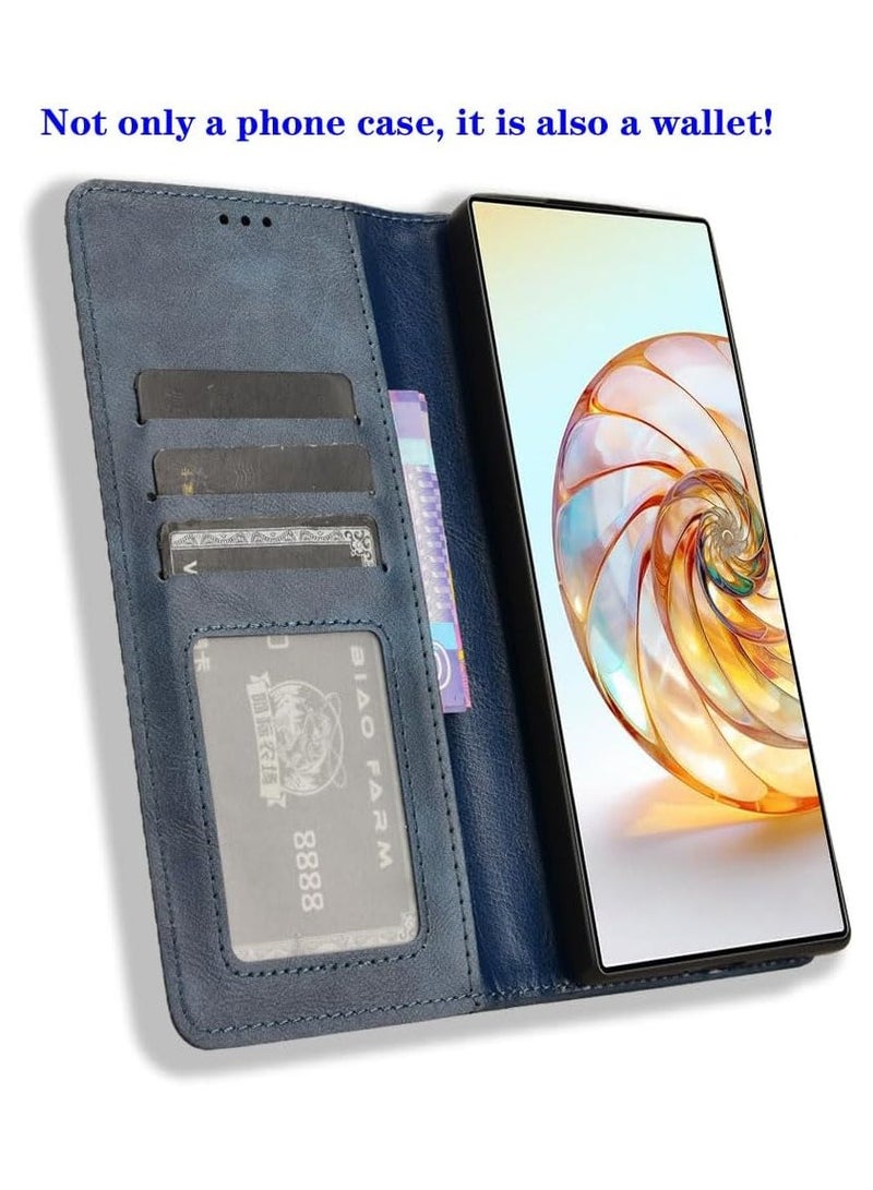 ZTE nubia Z60 Ultra Wallet Case with Card Holder and Stand - ZTE nubia Z60 Ultra Magnetic Phone Case - Image 2