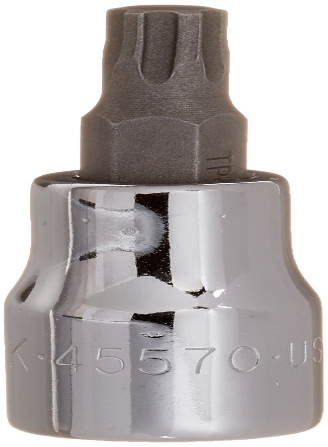 SK Tools USA 3/8" Drive, T40, Standard Chrome TORX Plus® Bit Socket | 45570 - Image 1