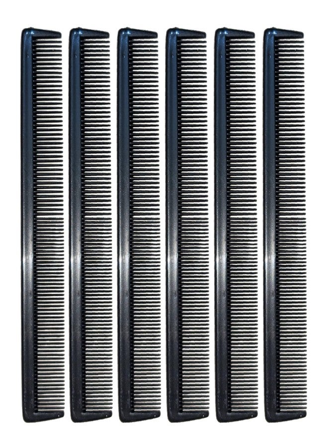 SAZIC Plastic Barber Tapering Comb for Hair Cutting & Styling - Pack of 6 Cutting and Styling Beard Combs - Image 1