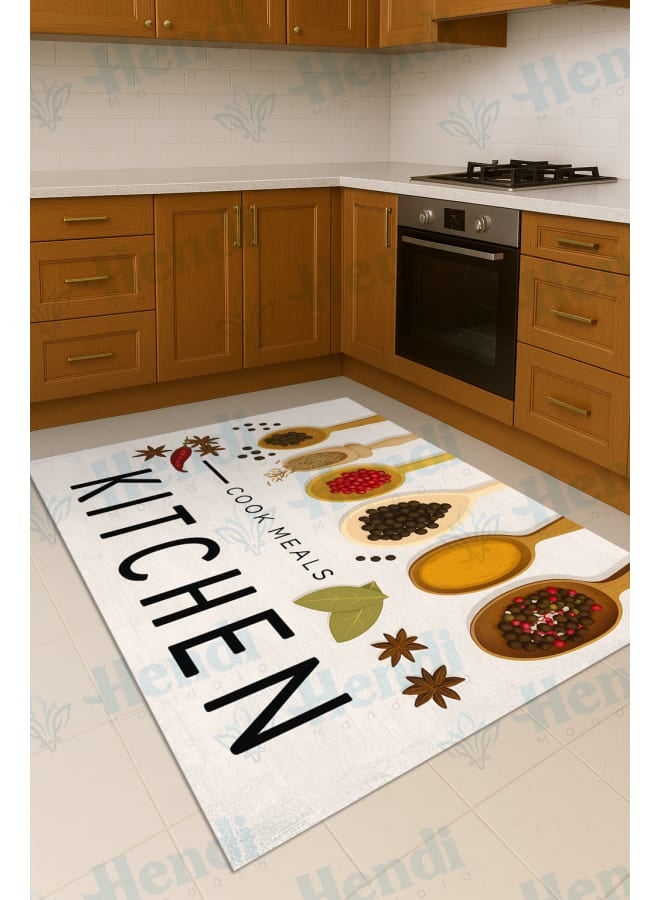 Hendi Mandala Anti-Slip Printed Kitchen Floor Rug, Soft Velvet Face, Multiple Sizes Availbale For Ultimate Comfort and Style - Image 1
