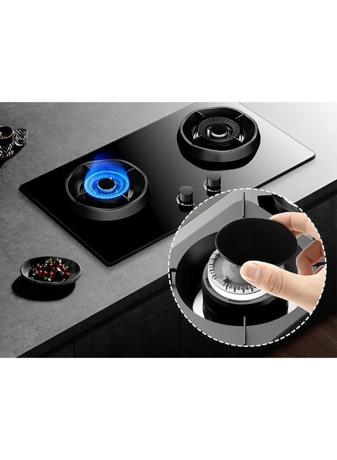 DOUGEI 4Piece Gas Stove Burner Cap Set，Burner Crown Flame Cap Oven Cooker Hob Gas for,Flame Burner Cap Crown Fits All Between Sizes Flat Easy Install Easy to Use - Image 3