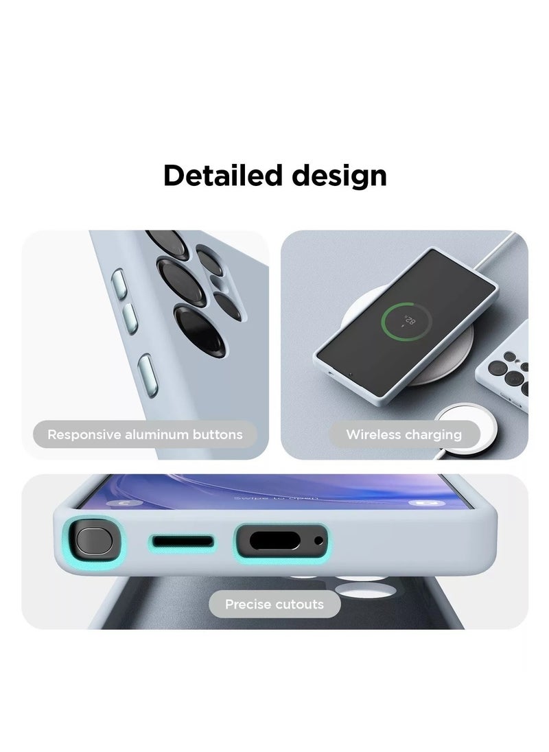 Protect PROTECT Premium Silicon Magnetic Phone Case for Samsung S25 Ultra | Blue, Anti-Scratch, Full Protection, Wireless Charging Compatible, High Quality – Model: SMS25UBLU  - Image 2