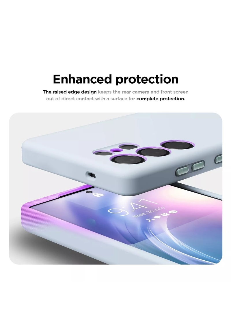 Protect PROTECT Premium Silicon Magnetic Phone Case for Samsung S25 Ultra | Blue, Anti-Scratch, Full Protection, Wireless Charging Compatible, High Quality – Model: SMS25UBLU  - Image 3
