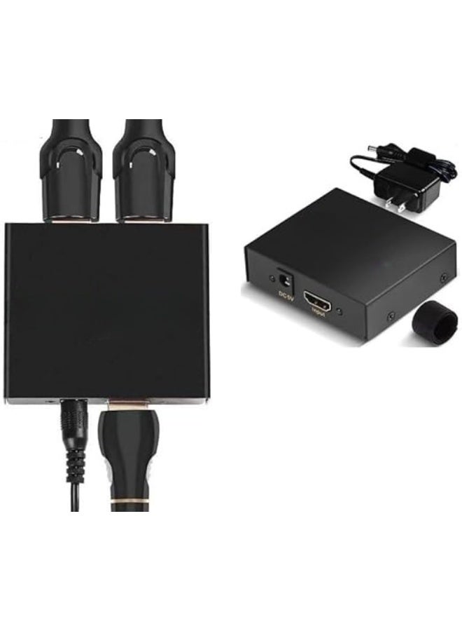 Bi-Directional HDMI Switch/Splitter – 4K 30Hz, 3D, 2 In 1 Out or 1 In 2 Out Manual HDMI Selector  - Image 1